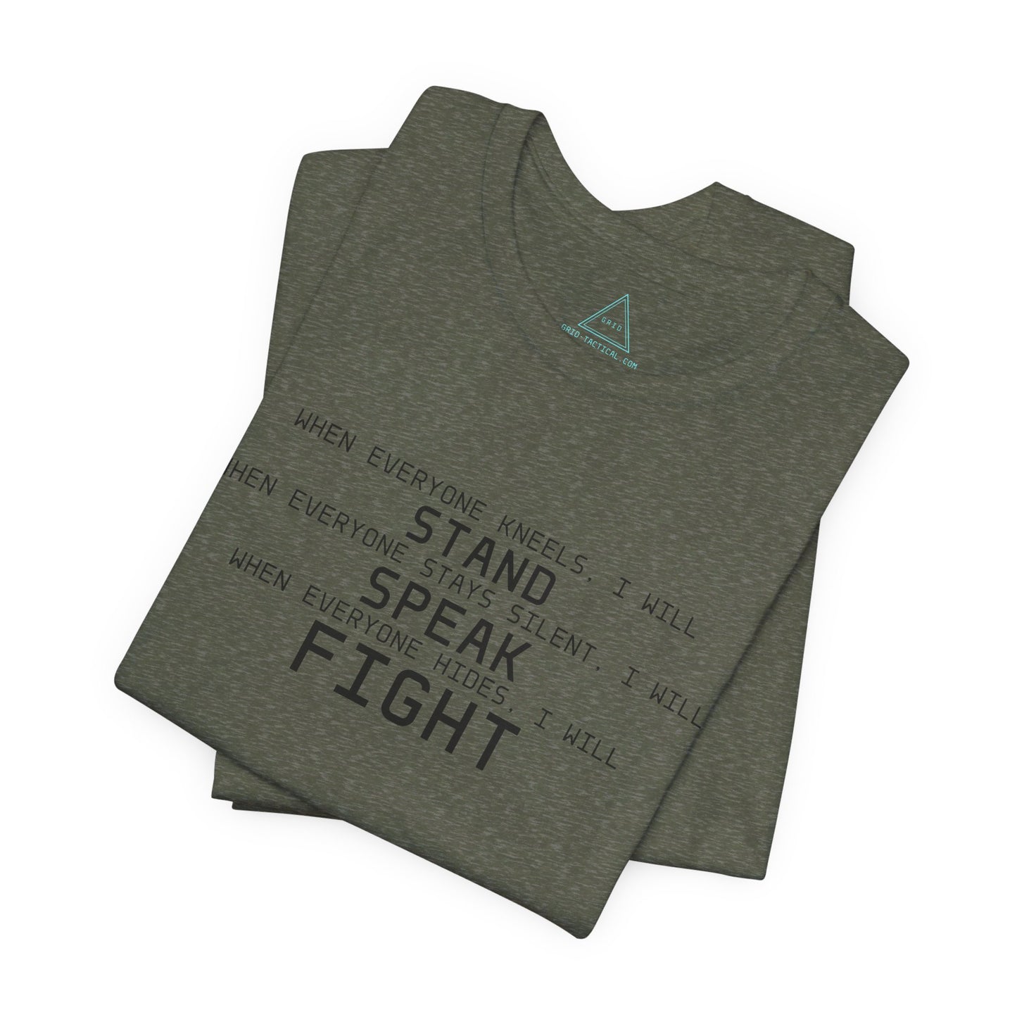 Stand Speak Fight Heather T-Shirt