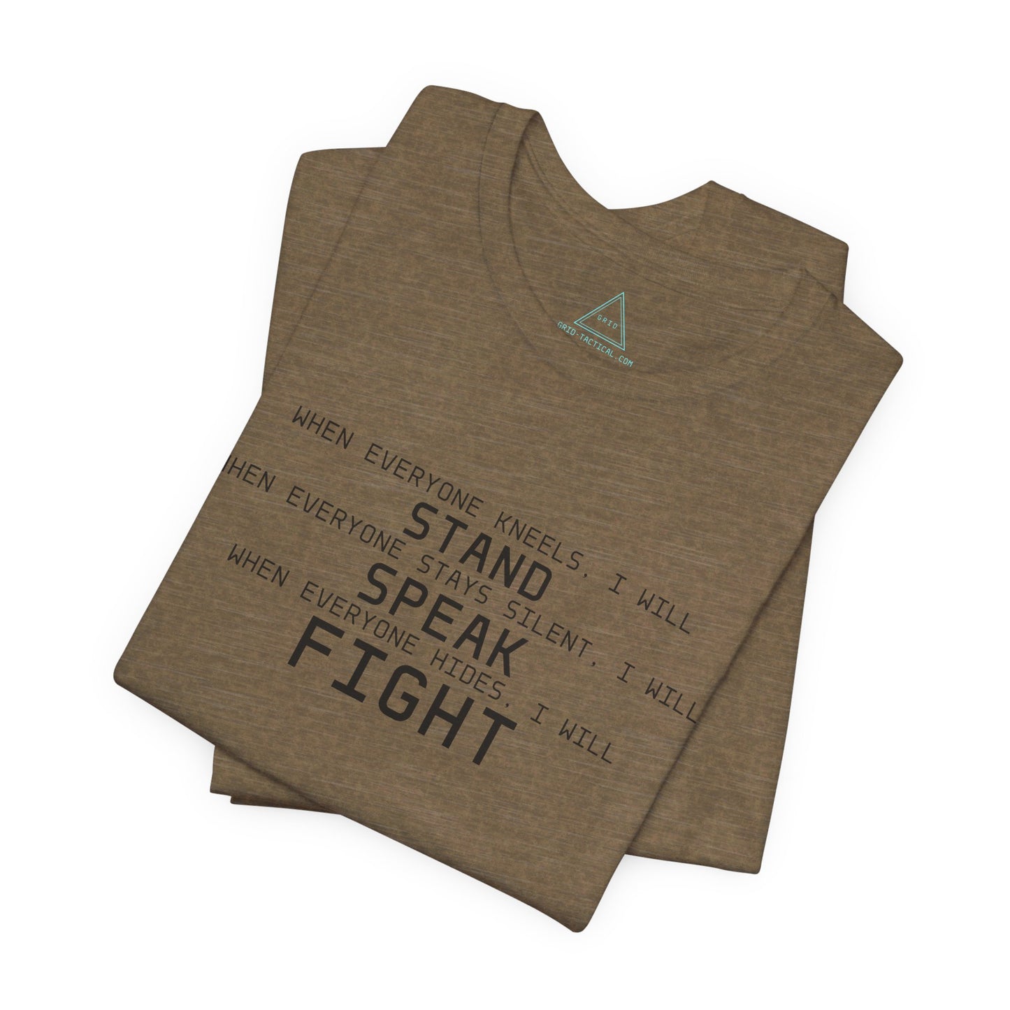 Stand Speak Fight Heather T-Shirt