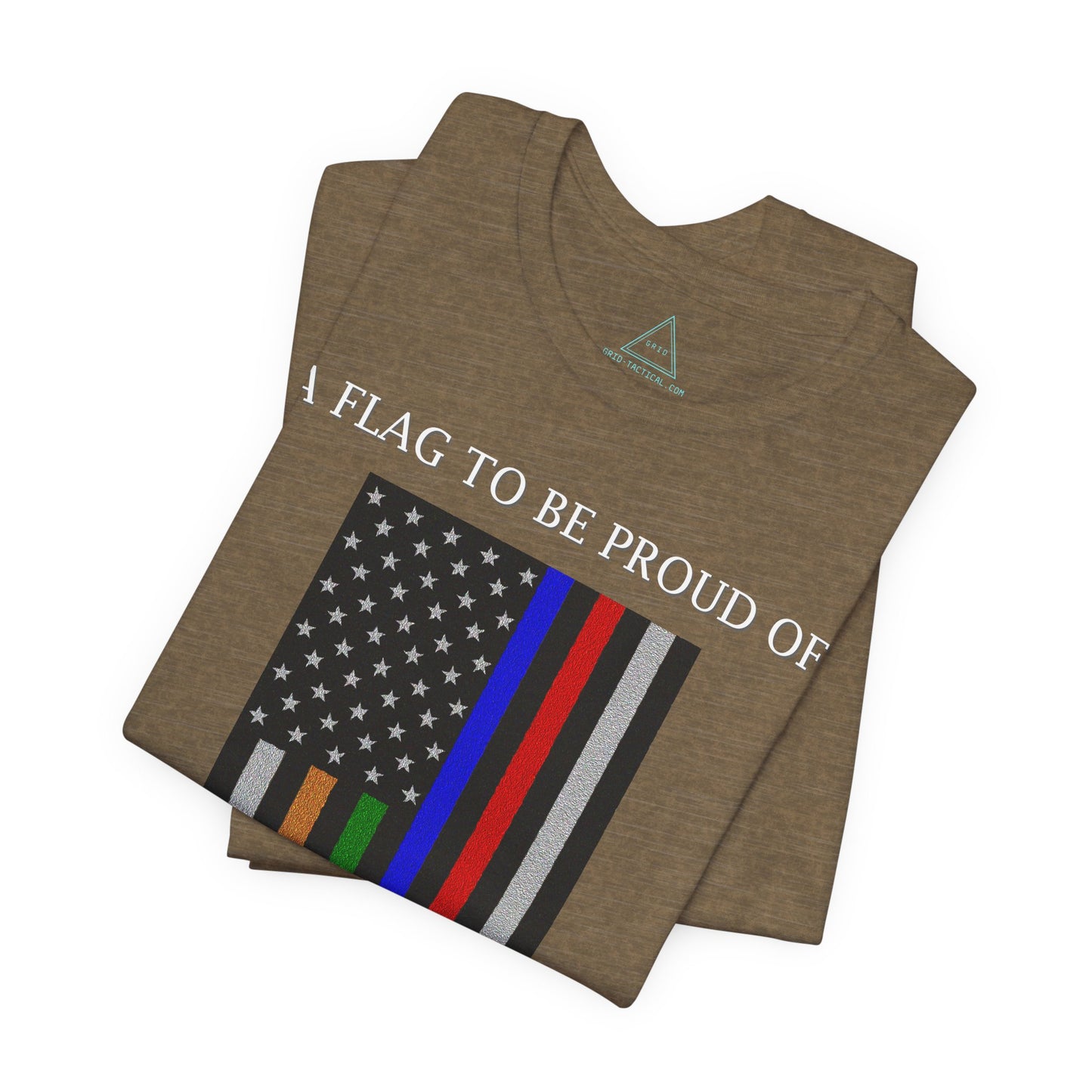 Pride Flag - Rainbow Heather T-Shirt