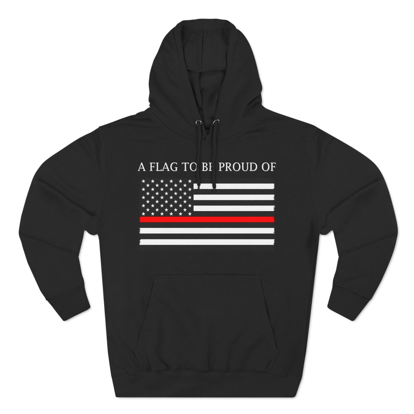 Pride Flag - Thin Red Line Hoodie