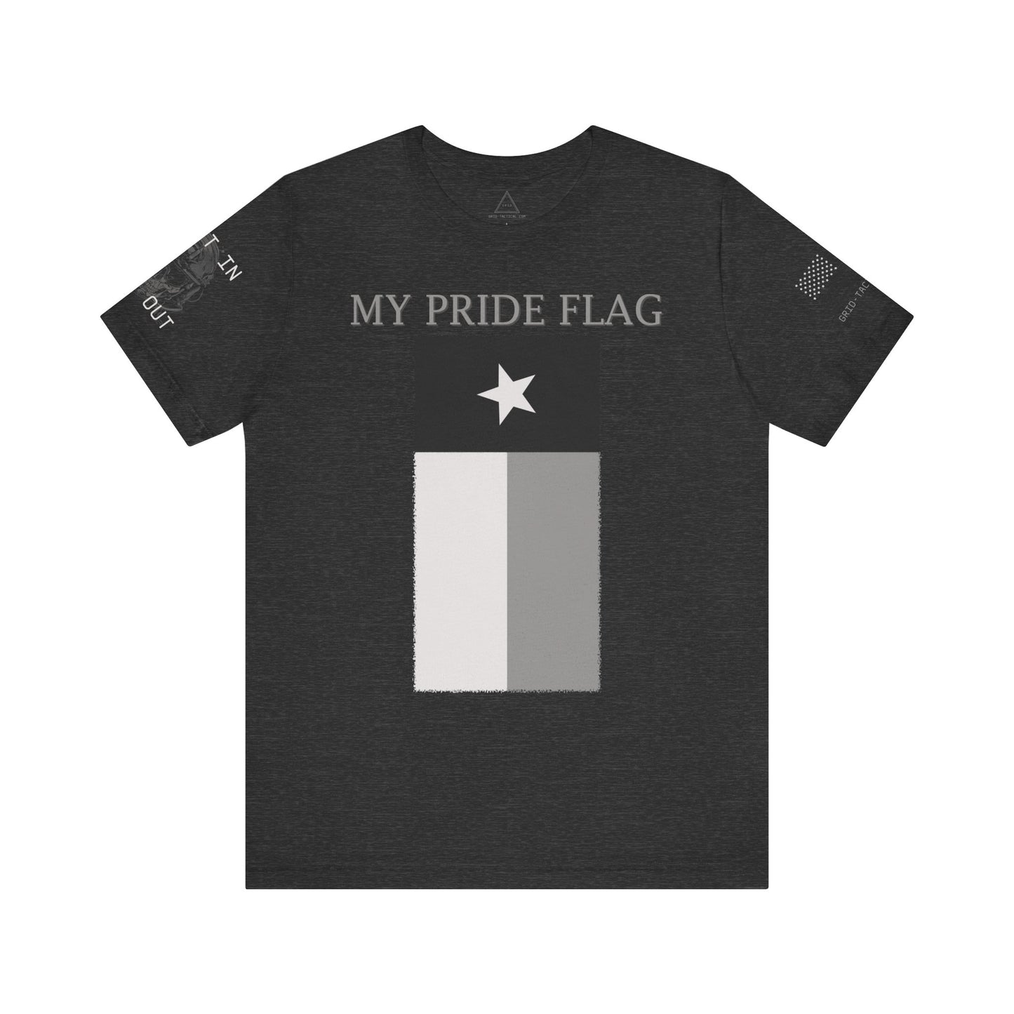 Limited Run First In, Last Out Pride Flag Collection Heather T-Shirt