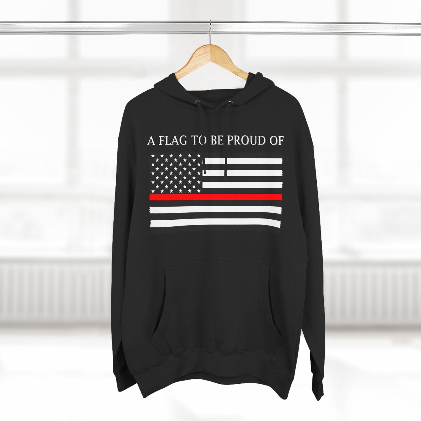 Pride Flag - Thin Red Line Hoodie