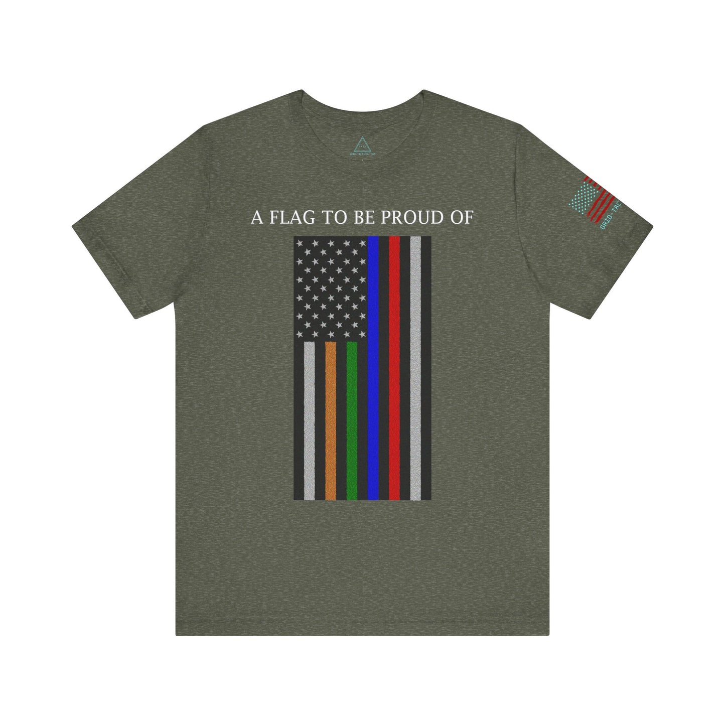 Pride Flag - Rainbow Heather T-Shirt