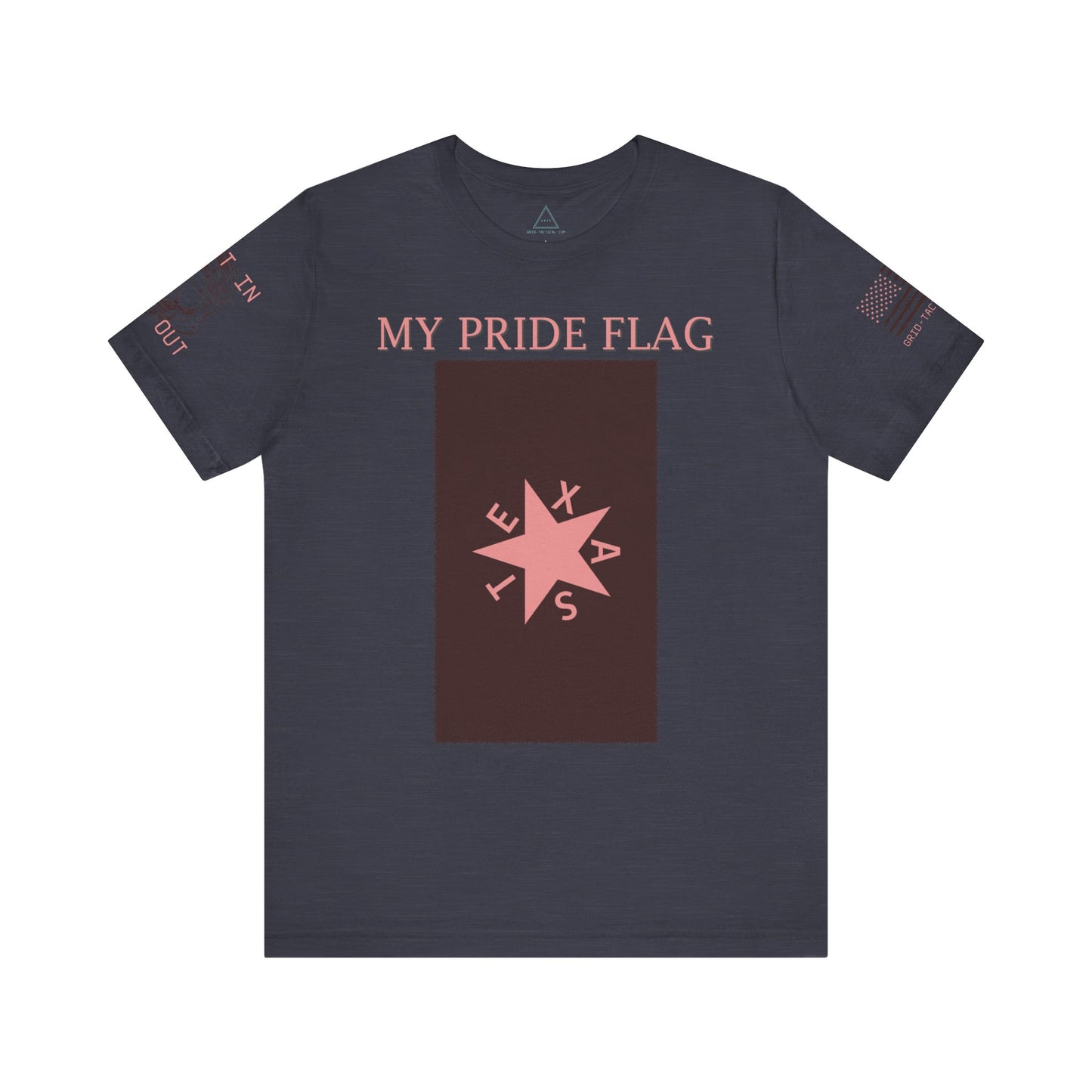 Limited Run First In, Last Out Pride Flag Collection Heather T-Shirt