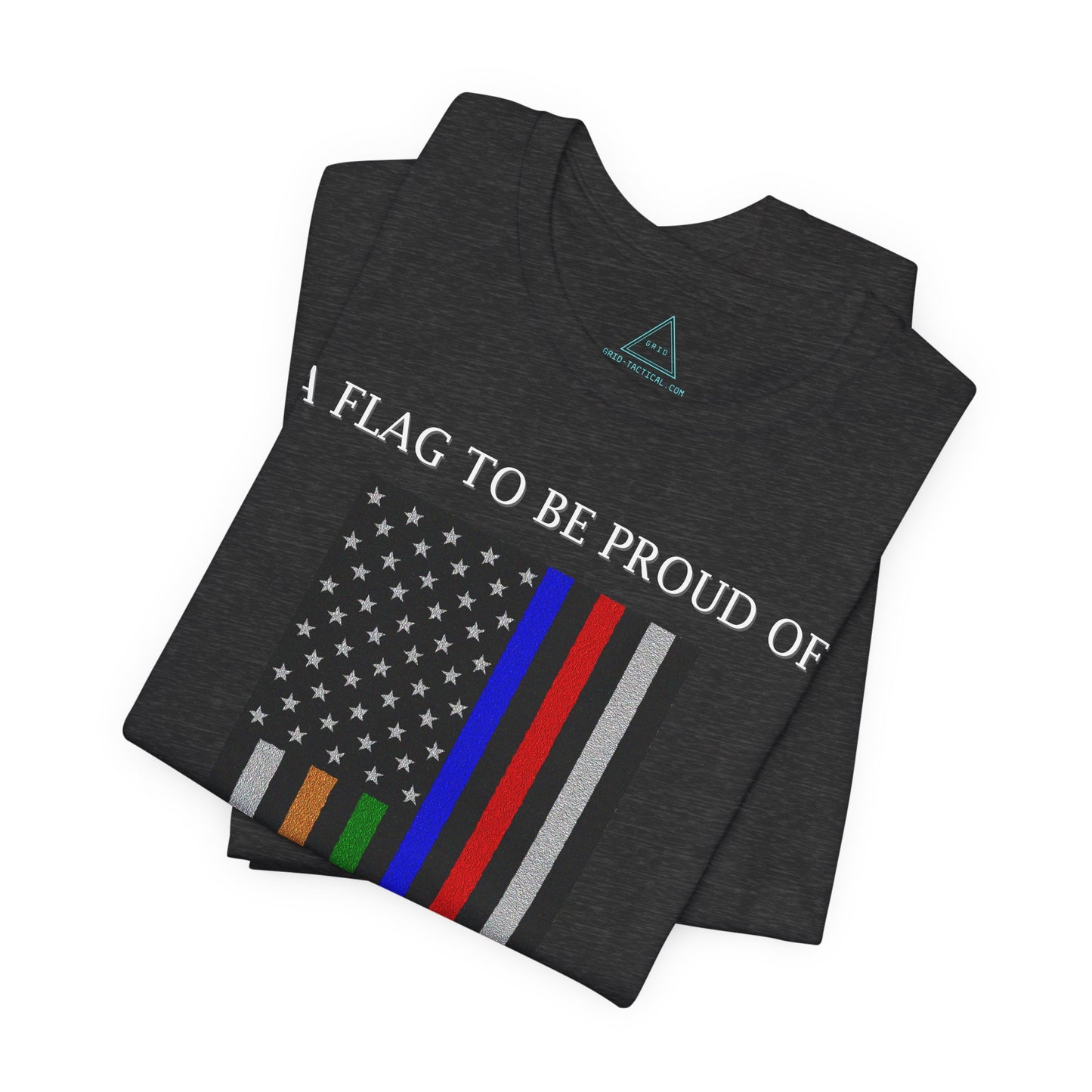 Pride Flag - Rainbow Heather T-Shirt