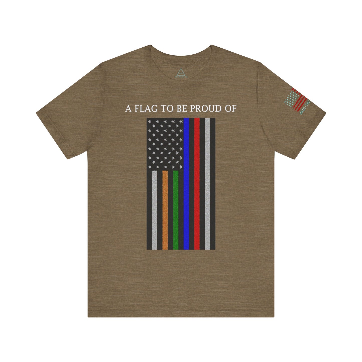 Pride Flag - Rainbow Heather T-Shirt